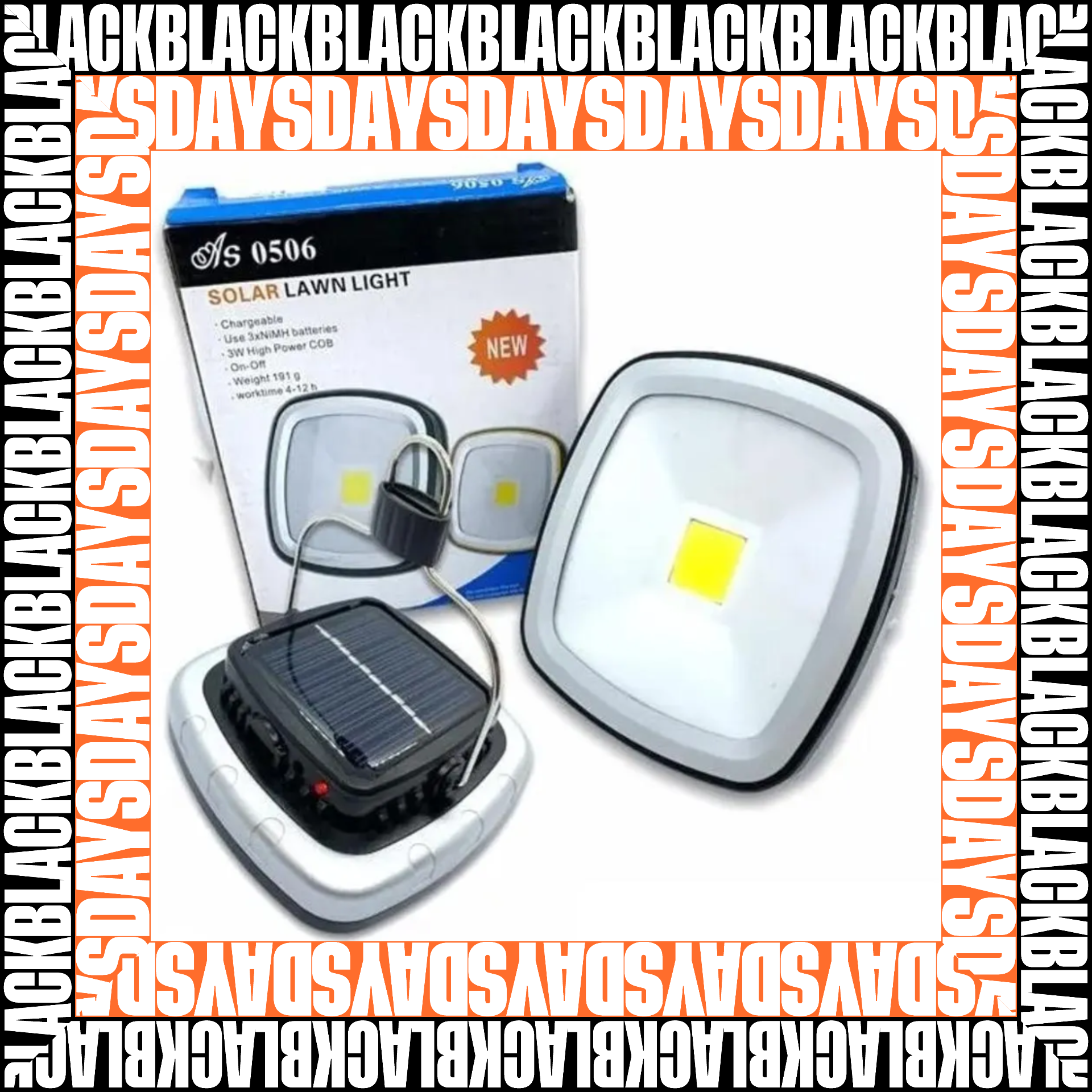 Black Days.Lámpara cuadrada Led ref.0506